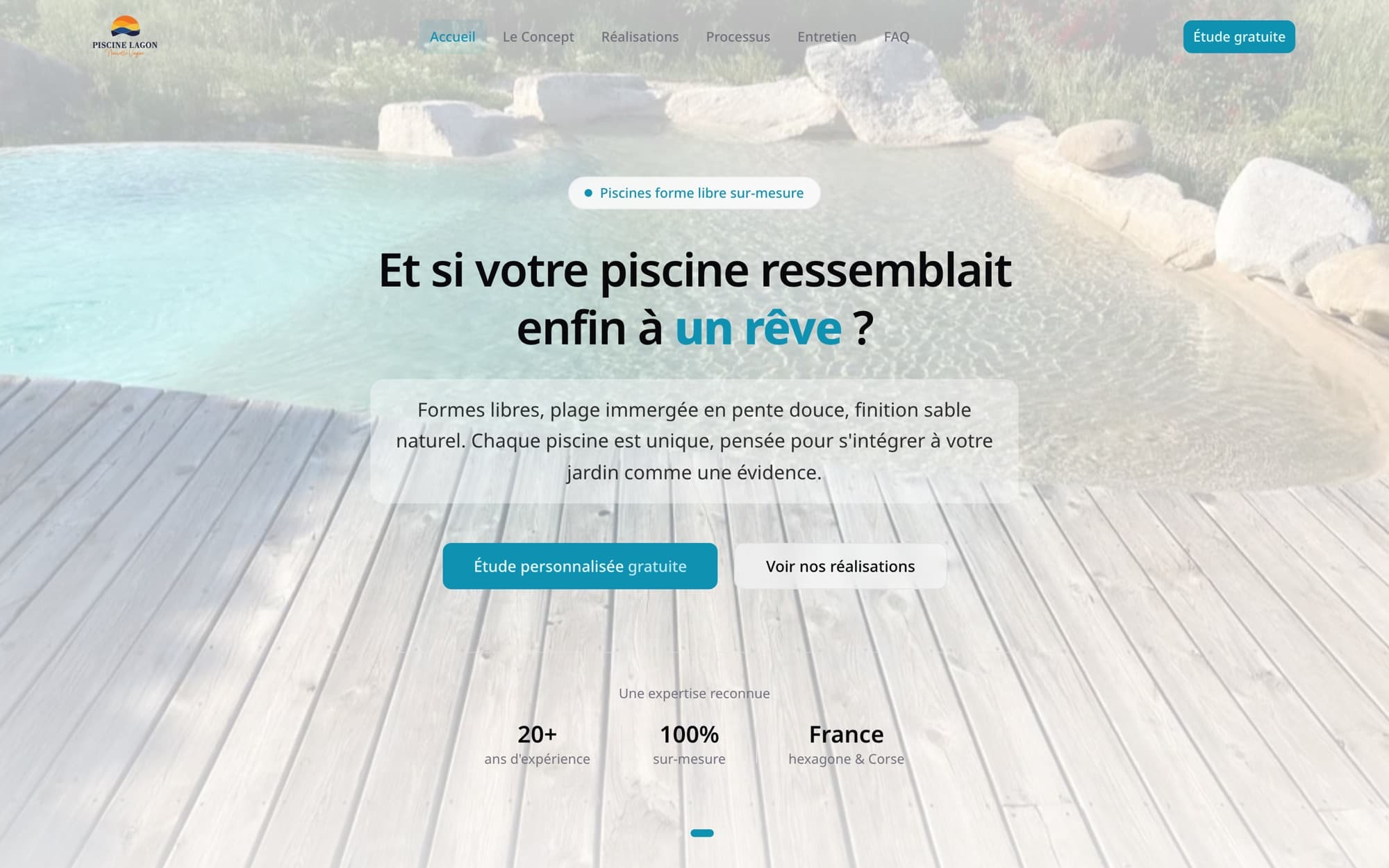 Le site de Piscine Lagon